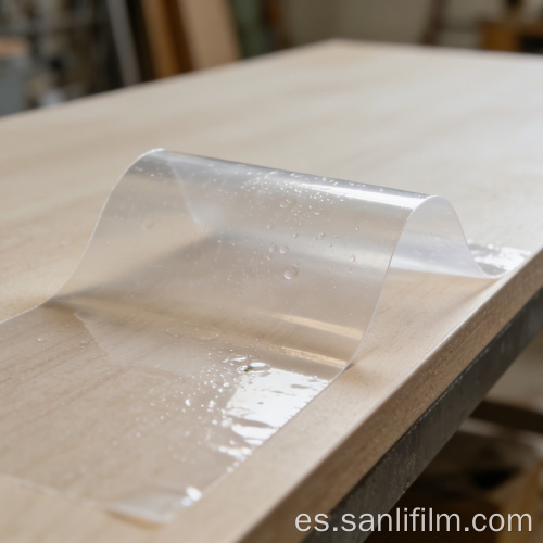 Película protectora de laminados o plásticos de ingeniería